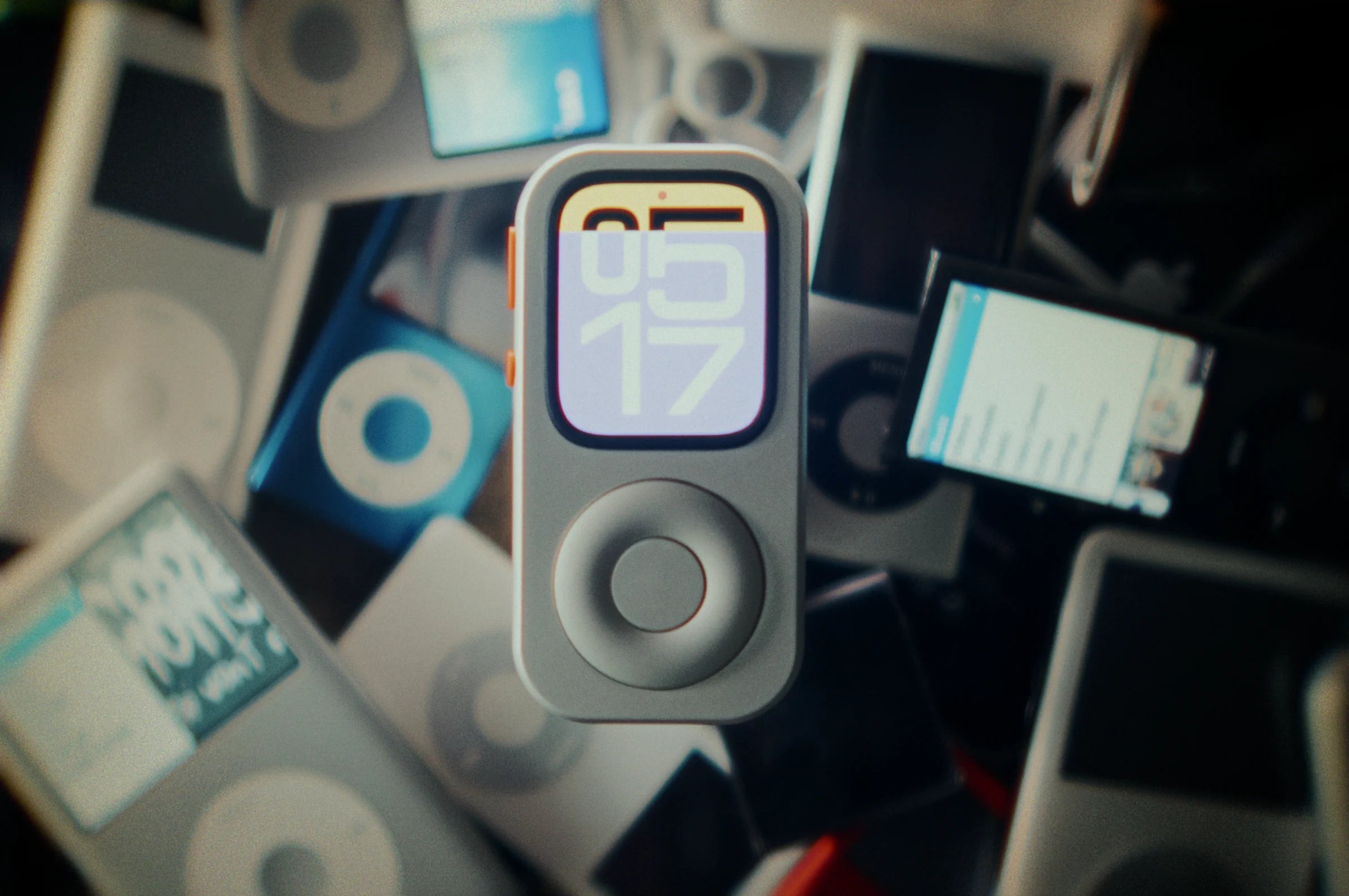 RePod with an Apple Watch in a pocket-sized music setup.